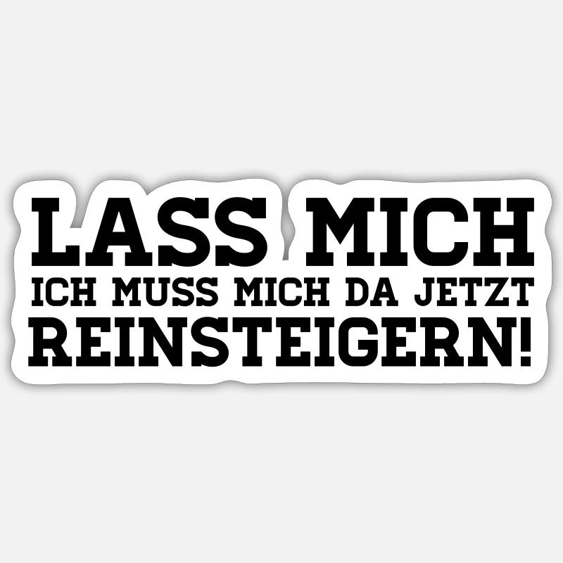 LET ME CLEAN BOOST! - Sticker size S (10 x 10 cm) - white matte