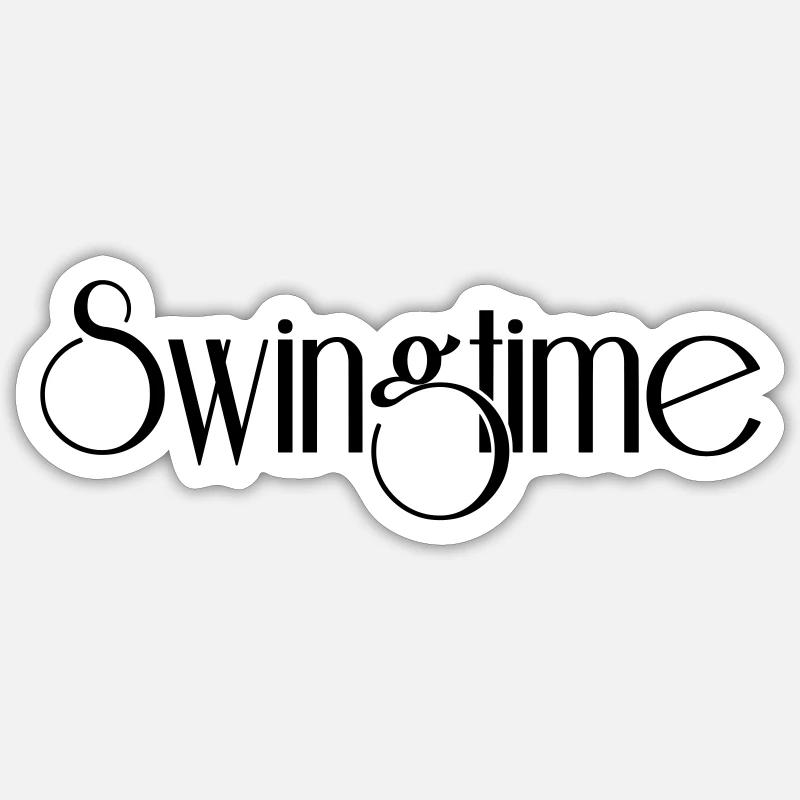 Swing Time Sticker taille S (10 x 10 cm)