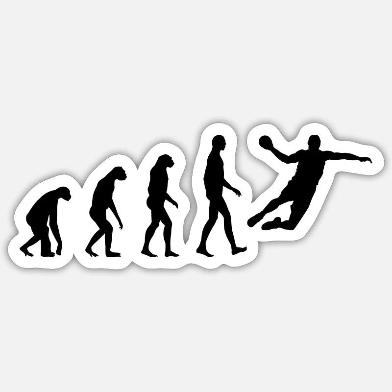 Evolution Handball Sticker Größe S (10 x 10 cm)