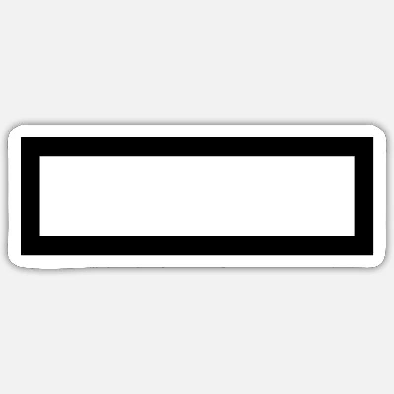 Rectangle Sticker size S (10 x 10 cm)