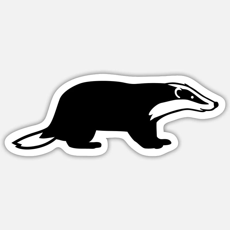 Badger Sticker size S (10 x 10 cm)