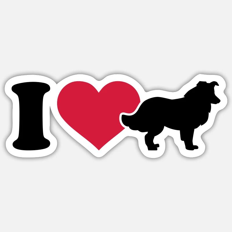 Collie Sticker Größe S (10 x 10 cm)