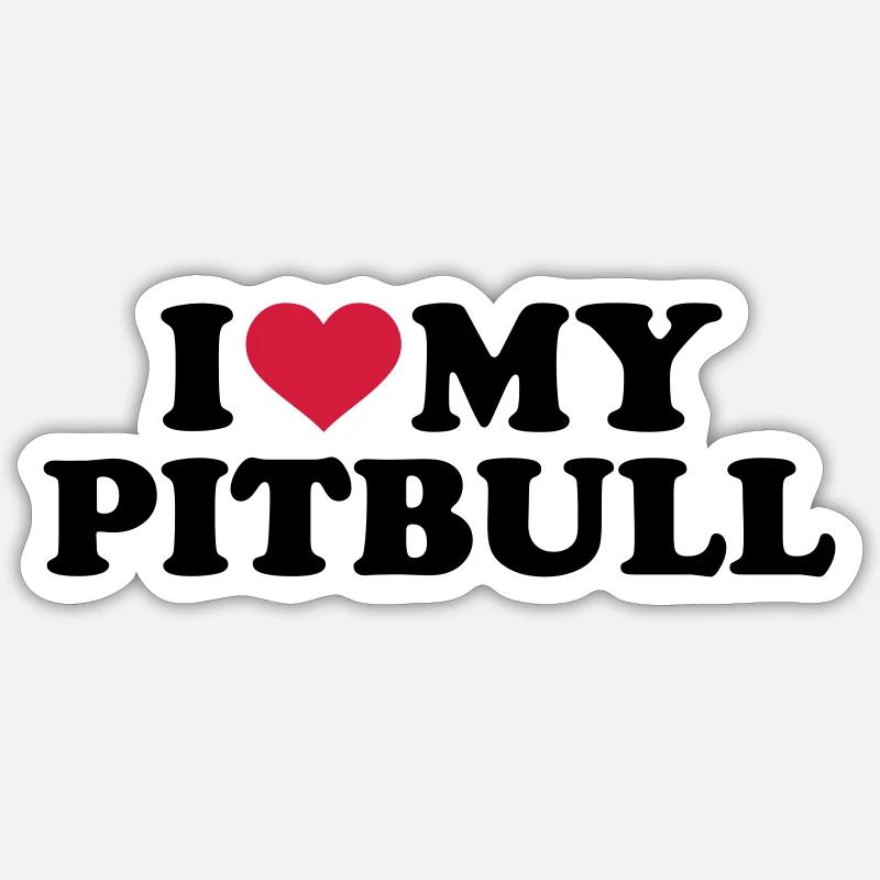 Pitbull Sticker Größe S (10 x 10 cm)