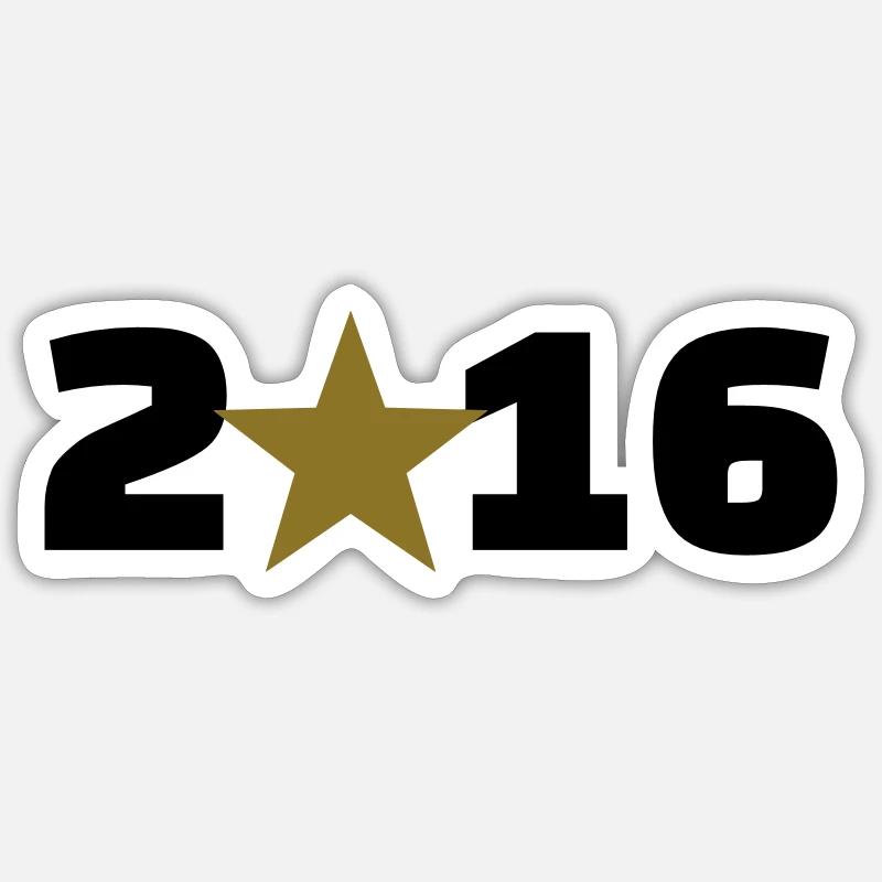 2016 - Sticker Größe S (10 x 10 cm) - Mattweiß