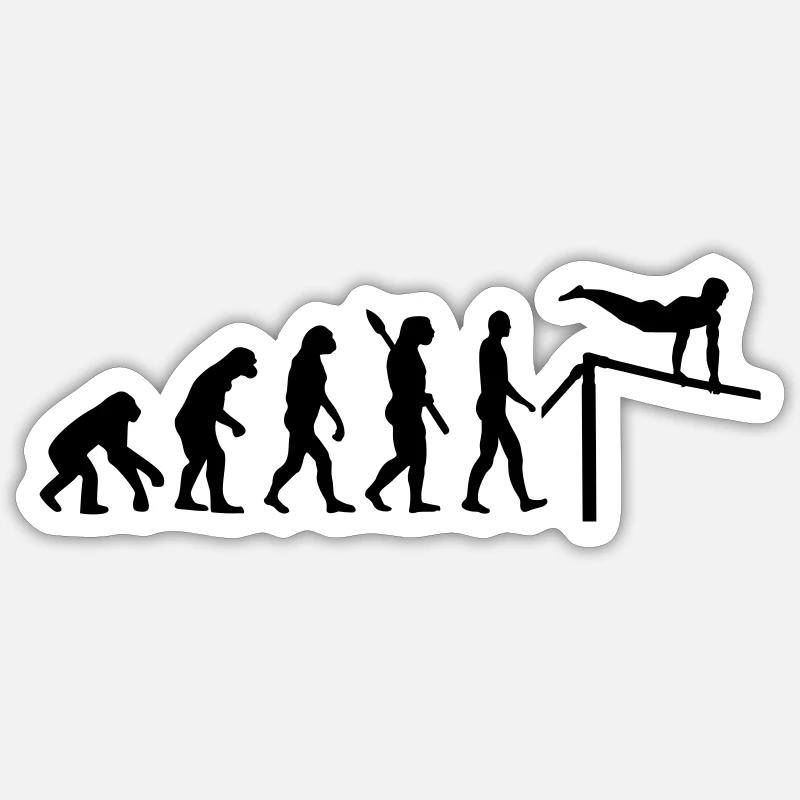 Turnen - Sticker Größe S (10 x 10 cm) - Mattweiß