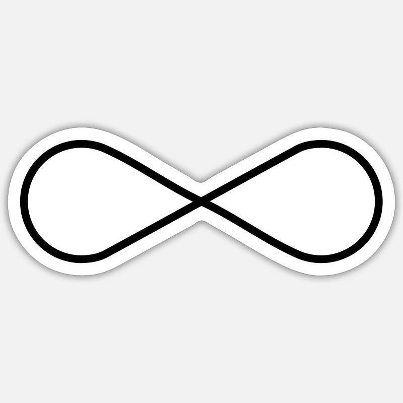 Unendlich Symbol - Unendlichkeit Sticker Größe S (10 x 10 cm)