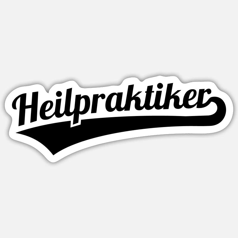 Heilpraktiker - Sticker Größe S (10 x 10 cm) - Mattweiß