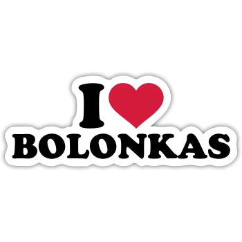 Bolonka - Sticker Größe S (10 x 10 cm) - Mattweiß - Vorne
