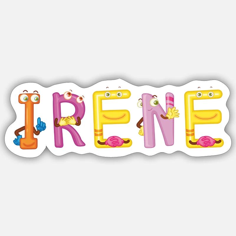 Irene - Sticker size S (10 x 10 cm) - white matte
