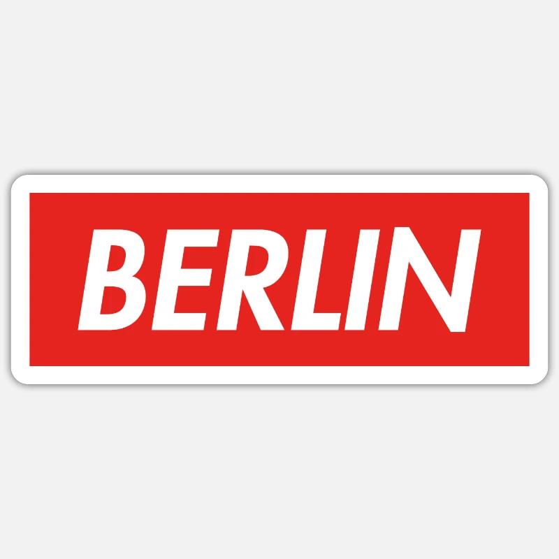 BERLIN Sticker taille S (10 x 10 cm)