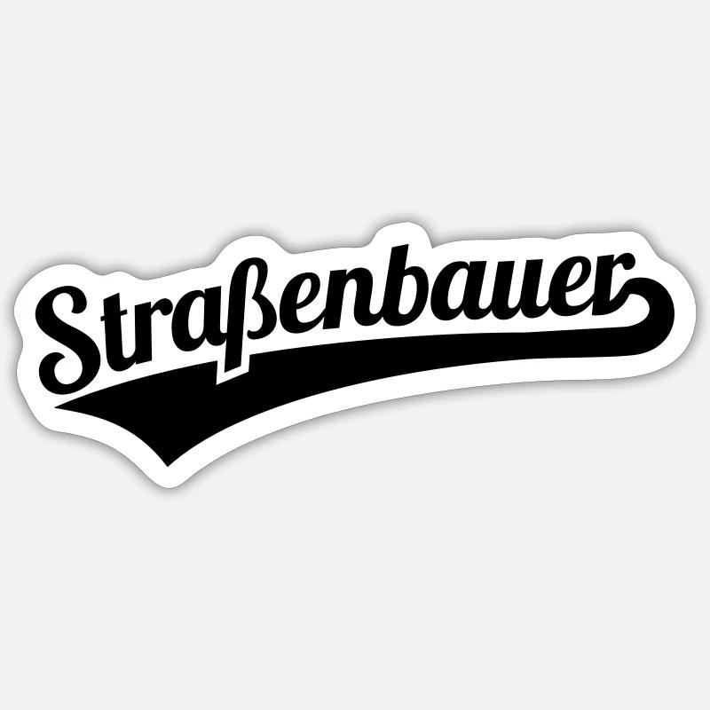 Strassenbauer Sticker Größe S (10 x 10 cm)