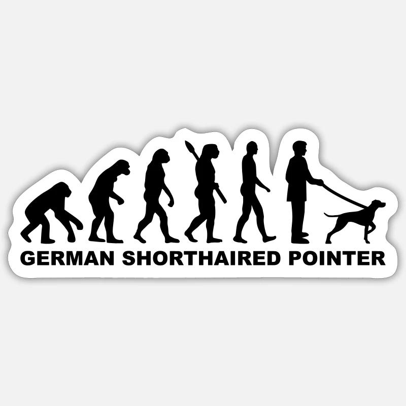 German Shorthaired Pointer - Sticker size S (10 x 10 cm) - white matte