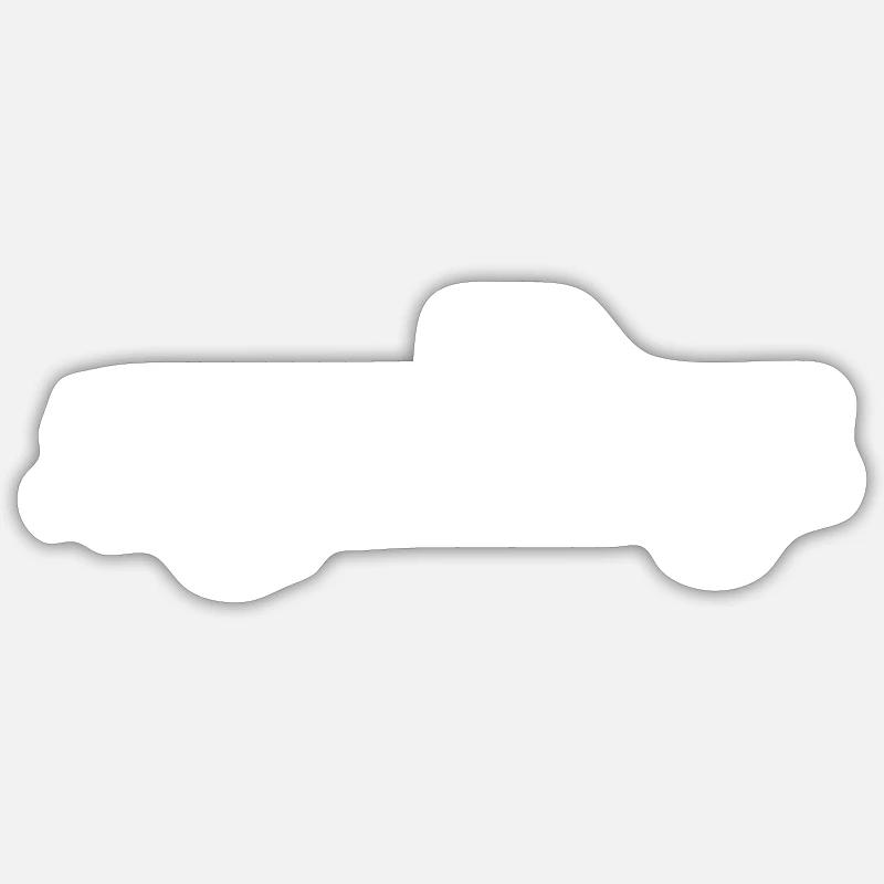 Ramassage long - Sticker taille S (10 x 10 cm) - blanc mat