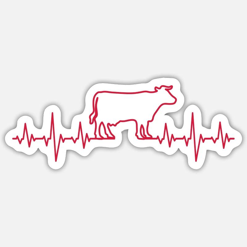 Vache Sticker taille S (10 x 10 cm)