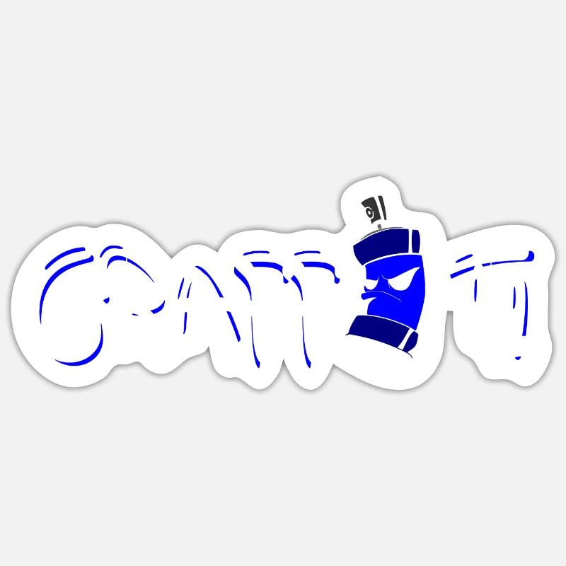 Graffiti - Sticker Größe S (10 x 10 cm) - Mattweiß