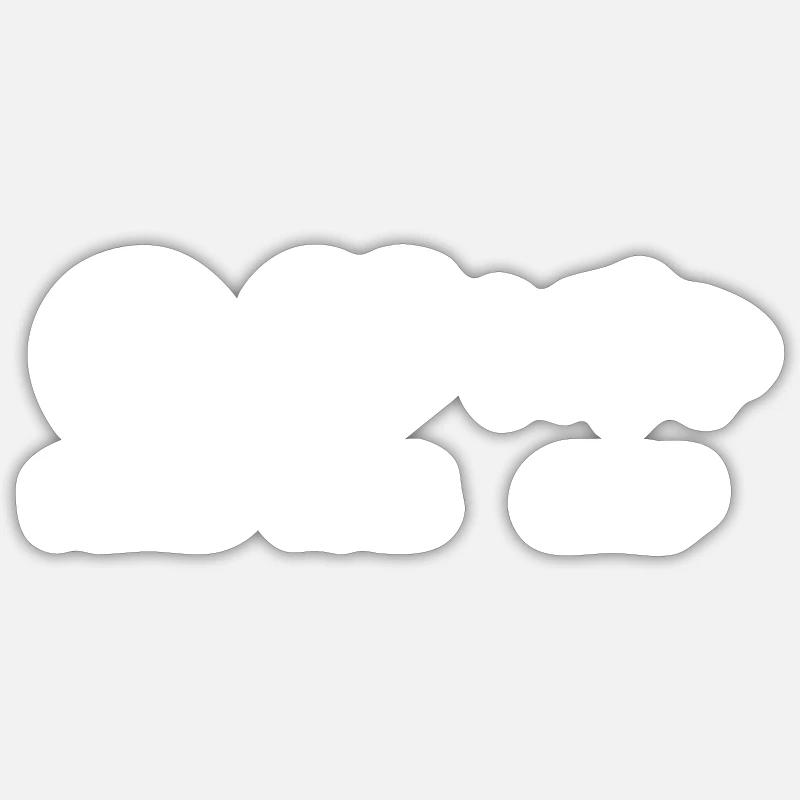 Karpfen - Sticker Größe S (10 x 10 cm) - Mattweiß