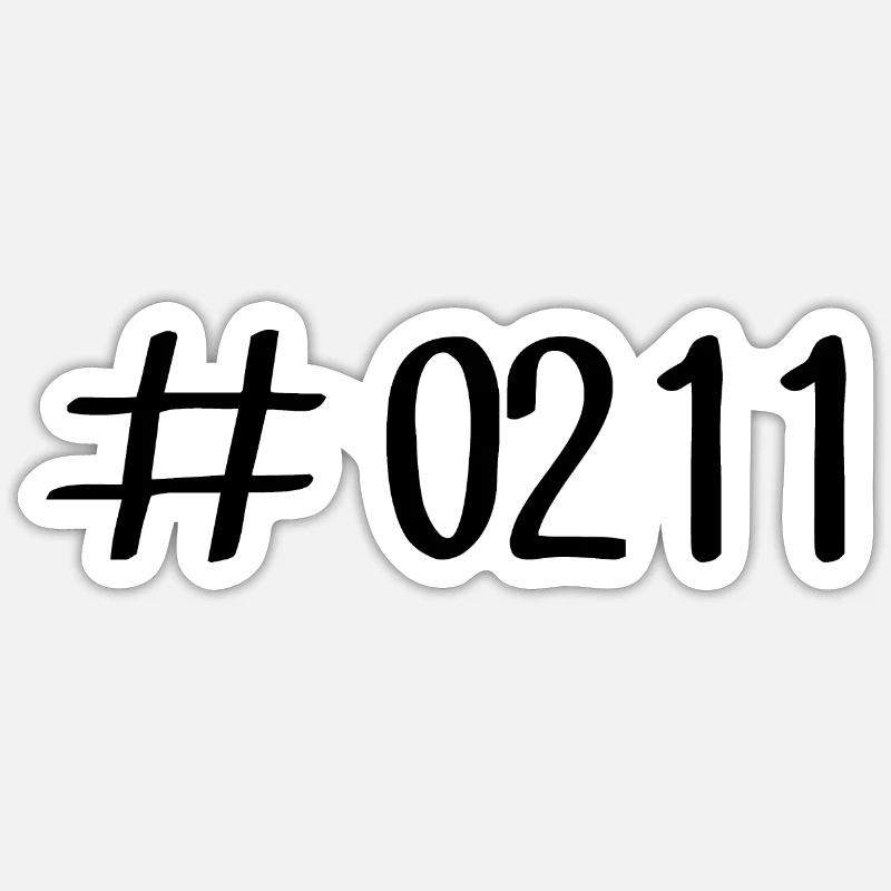 # 0211 Düsseldorf area code - Telephone - 0211 - Rhine Sticker size S (10 x 10 cm)