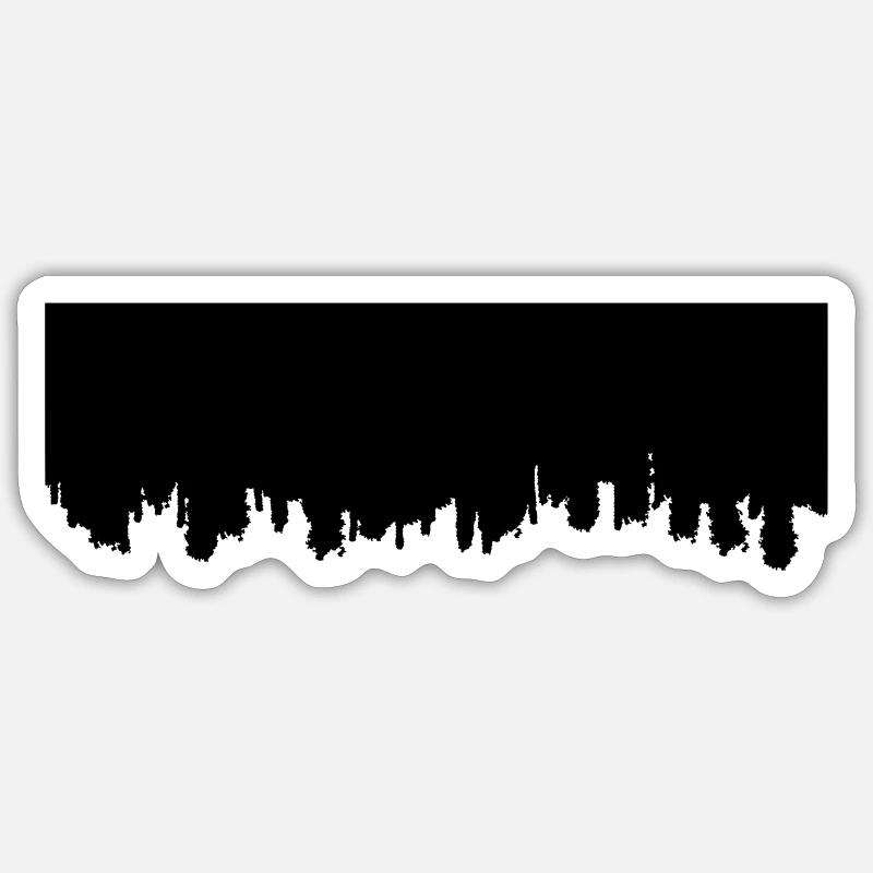 Brush stroke paint background Sticker size S (10 x 10 cm)