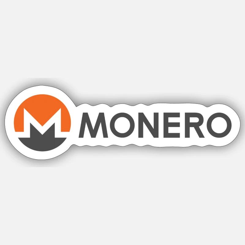 Monero - Private Cryptocurrency Sticker size S (10 x 10 cm)