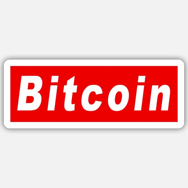 Bitcoin - Sticker Größe S (10 x 10 cm) - Mattweiß