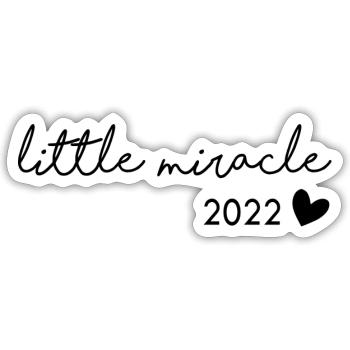 little miracle 2022 - Sticker size S (10 x 10 cm) - white matte - Front