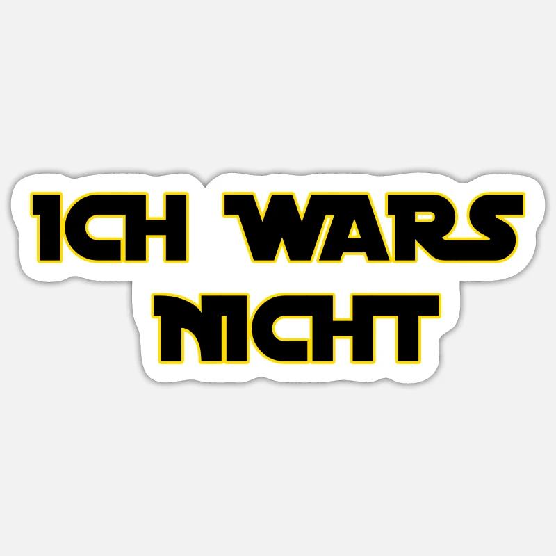 Ich Wars Nicht Geschenkidee - Sticker Größe S (10 x 10 cm) - Mattweiß