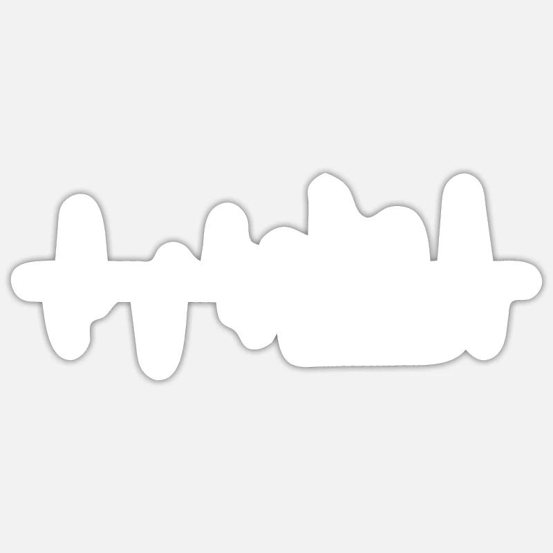 Snow cold winter - Sticker size S (10 x 10 cm) - white matte
