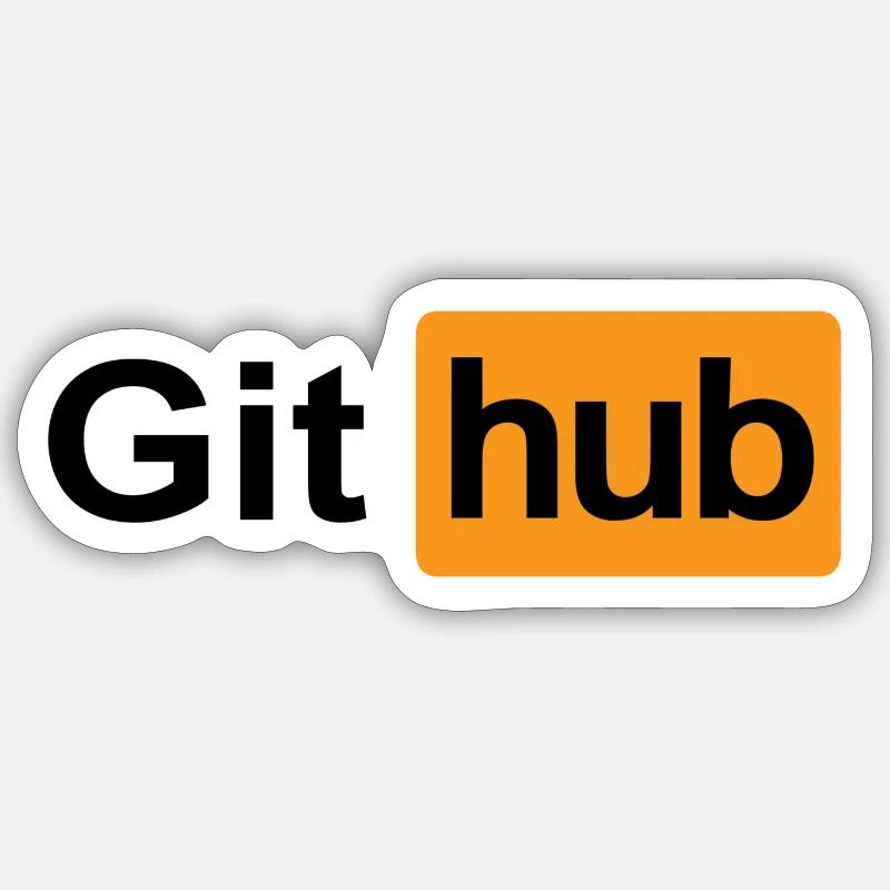 github logo - Sticker Größe S (10 x 10 cm) - Mattweiß