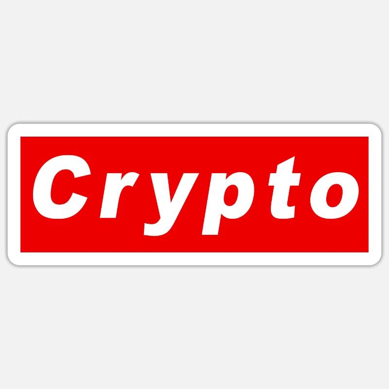 Crypto logo Sticker size S (10 x 10 cm)