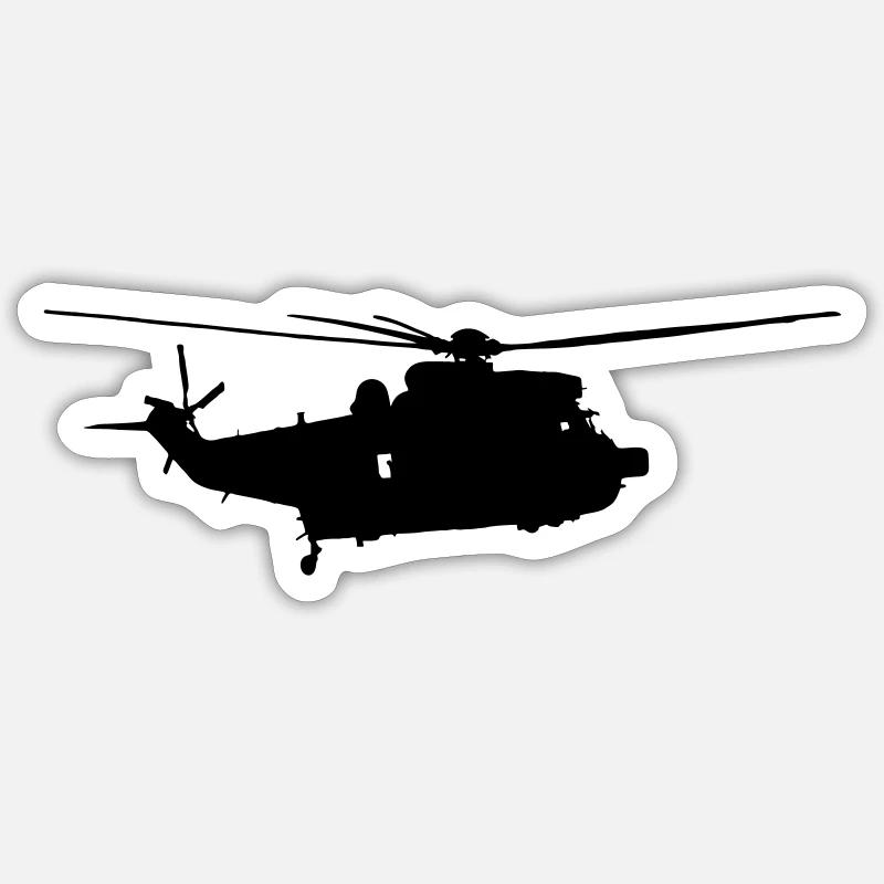 seakinghelicopter pilot Sticker size S (10 x 10 cm)