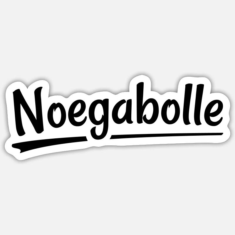 Noegabolle- Antwerp dialect - Sticker size S (10 x 10 cm) - white matte