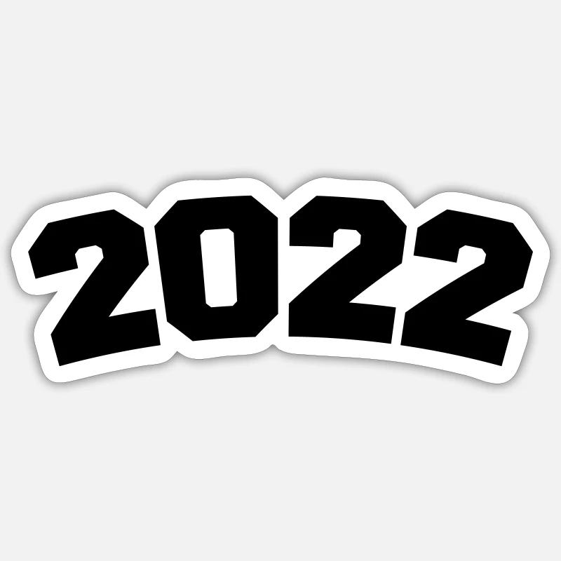 2022 - Sticker taille S (10 x 10 cm) - blanc mat