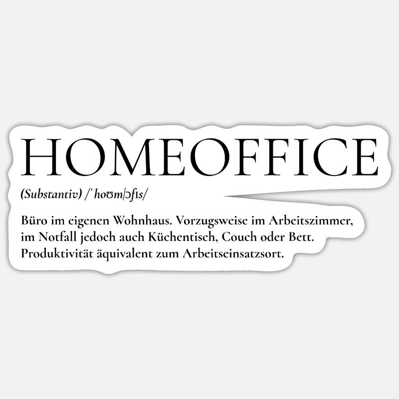 Die Definition - Sticker Größe S (10 x 10 cm) - Mattweiß