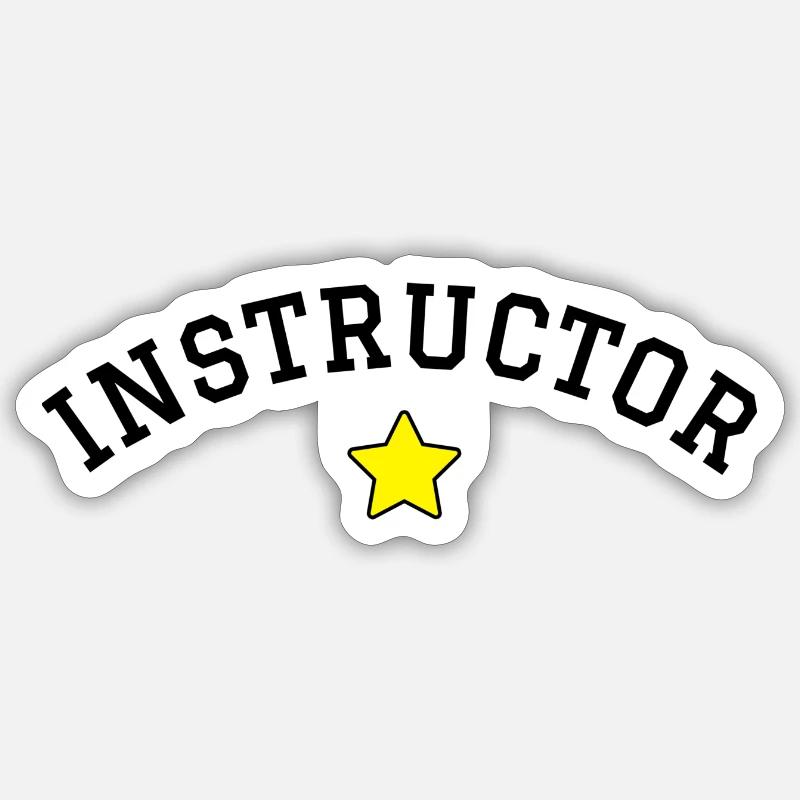 Instructor Sticker size S (10 x 10 cm)