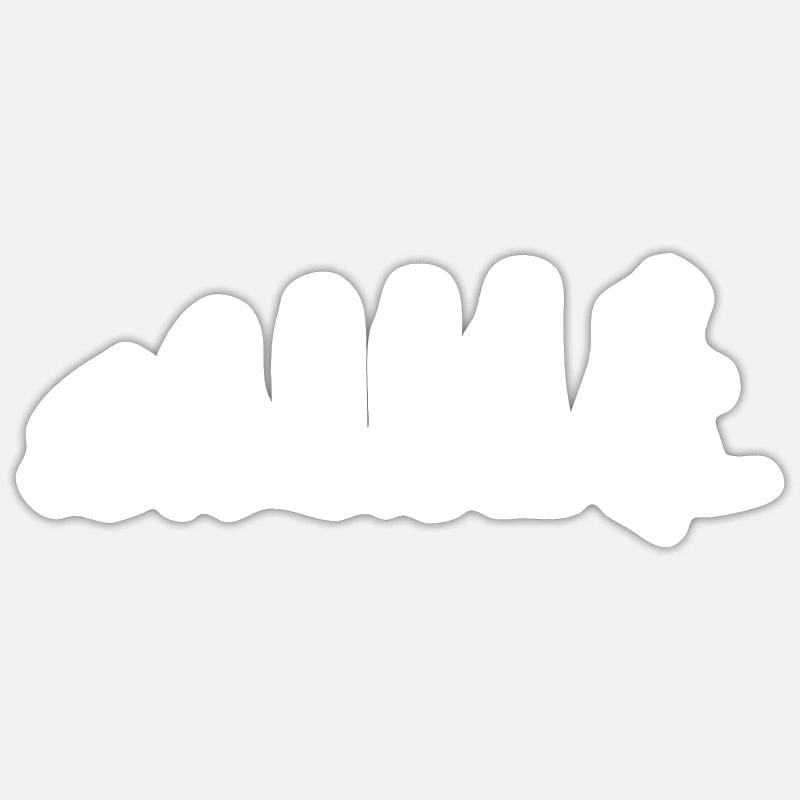 Évolution des plongeurs - Sticker taille S (10 x 10 cm) - blanc mat