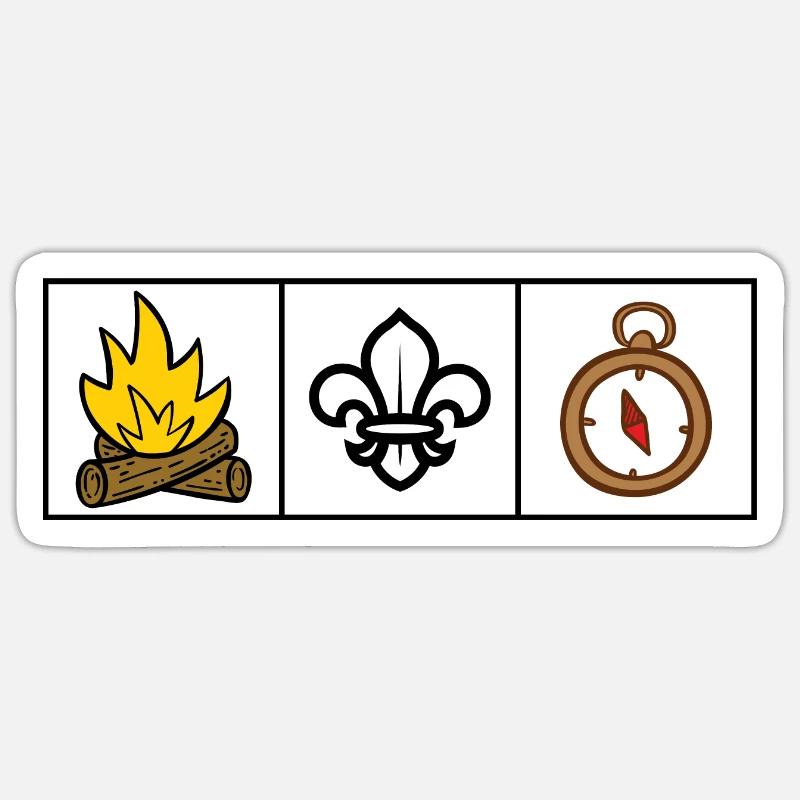 Scout / Scouting - Sticker size S (10 x 10 cm) - white matte