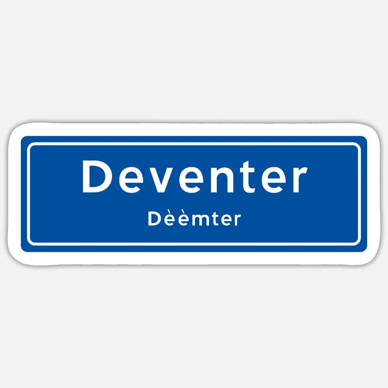 Panneau de nom de lieu Deventer Sticker taille S (10 x 10 cm)