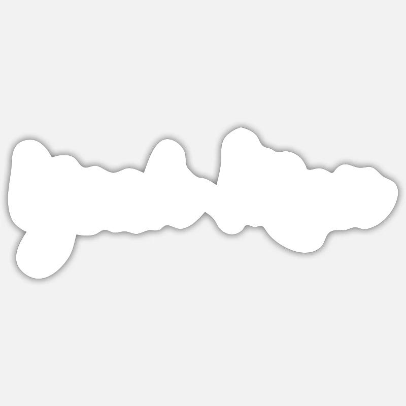 Jasager - Sticker Größe S (10 x 10 cm) - Mattweiß