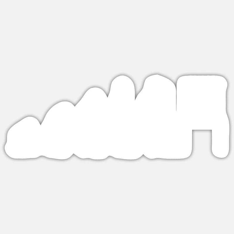 3D-Druck Evolution 3D-Druck 3D-Drucker Geek - Sticker Größe S (10 x 10 cm) - Mattweiß