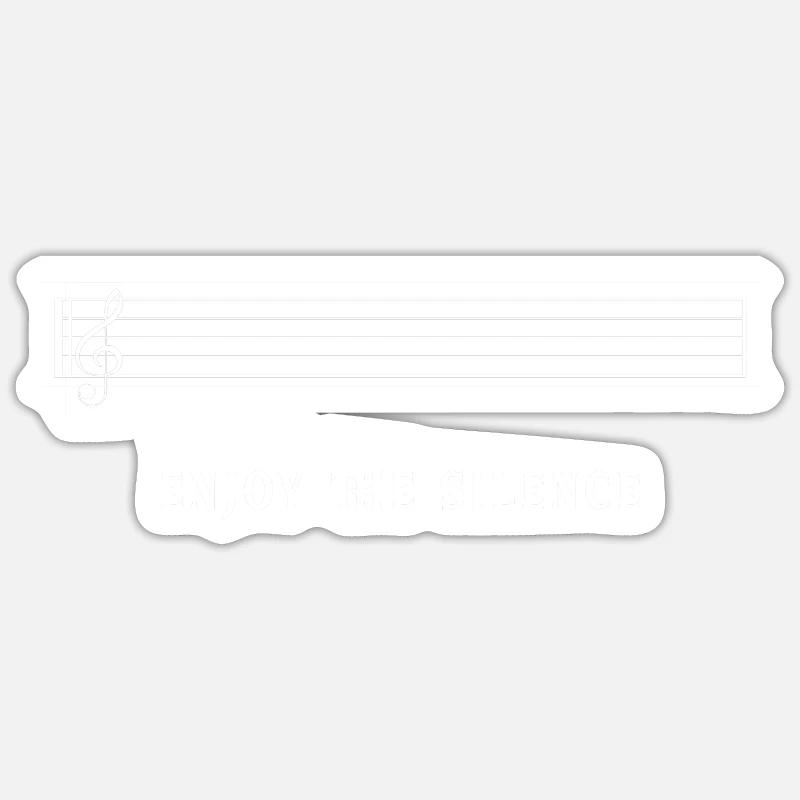 Écoute le silence Sticker taille S (10 x 10 cm)