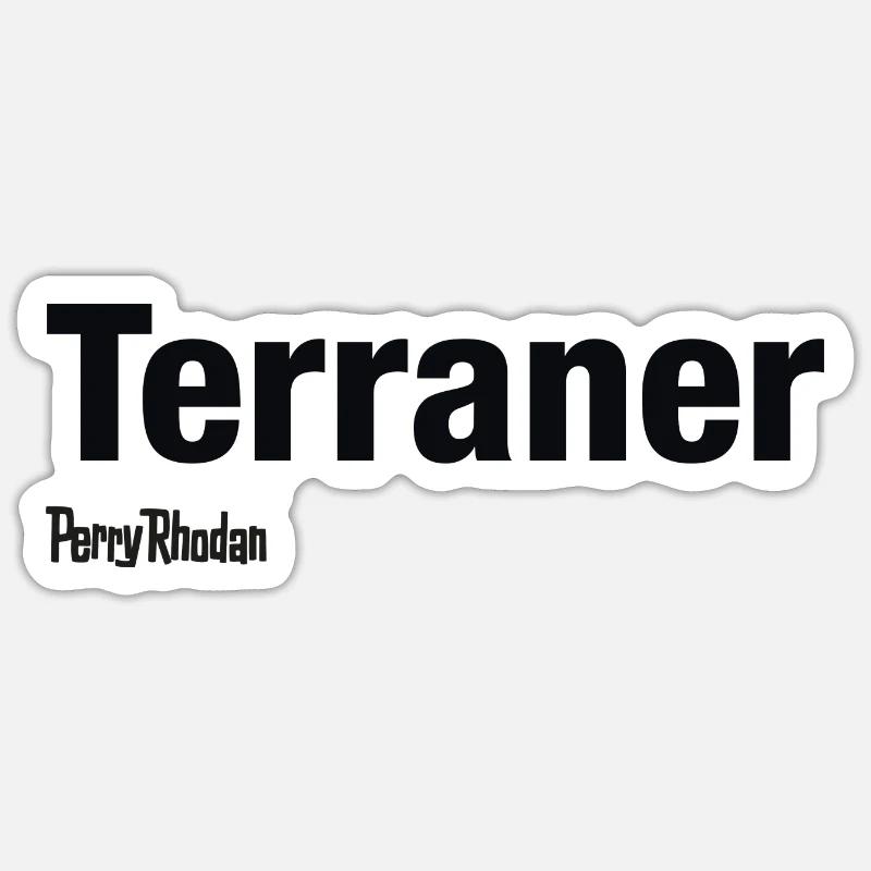 Terraner - Sticker Größe S (10 x 10 cm) - Mattweiß