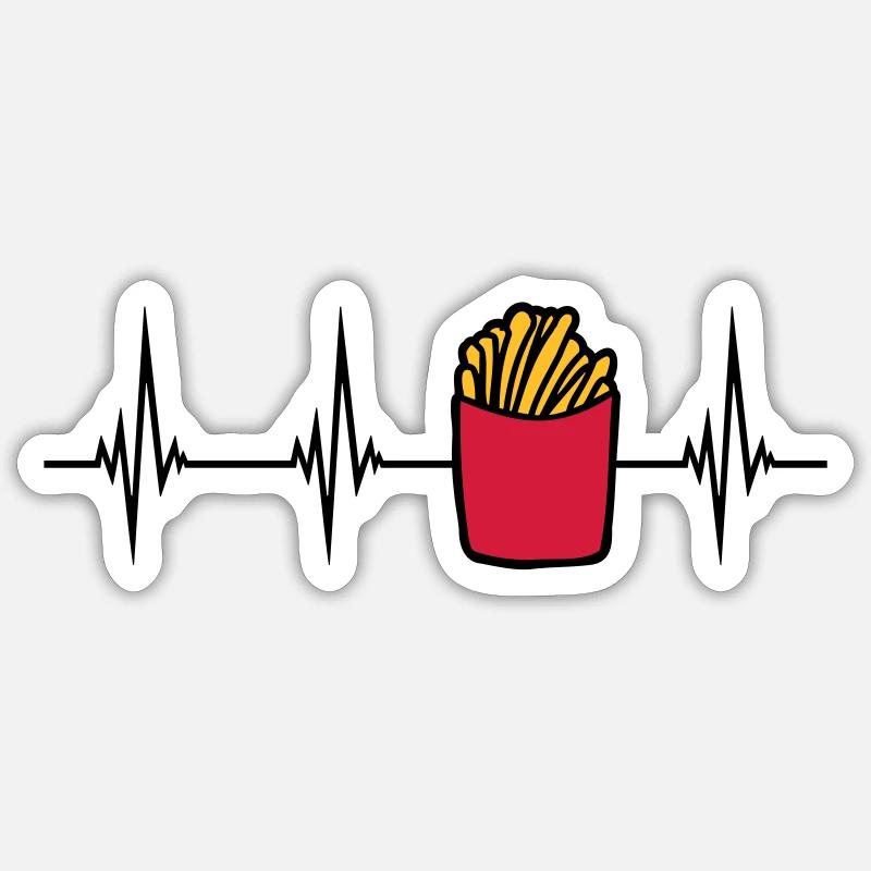 Pulse French Fries Sticker size S (10 x 10 cm)