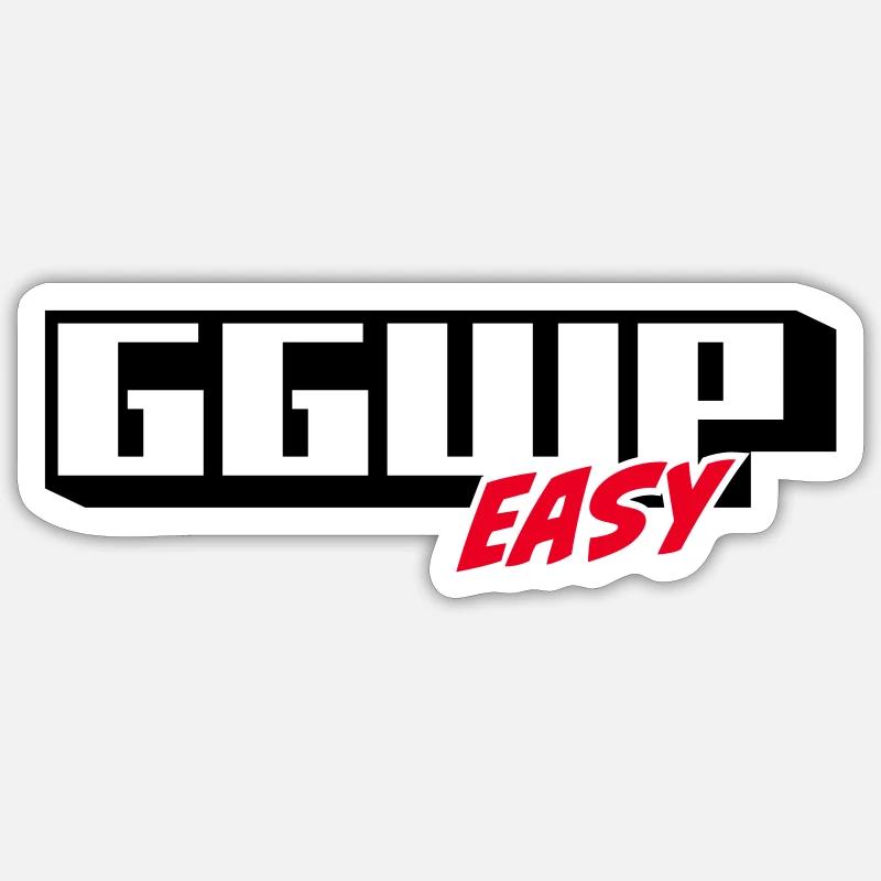 GG WP EASY - Sticker Größe S (10 x 10 cm) - Mattweiß