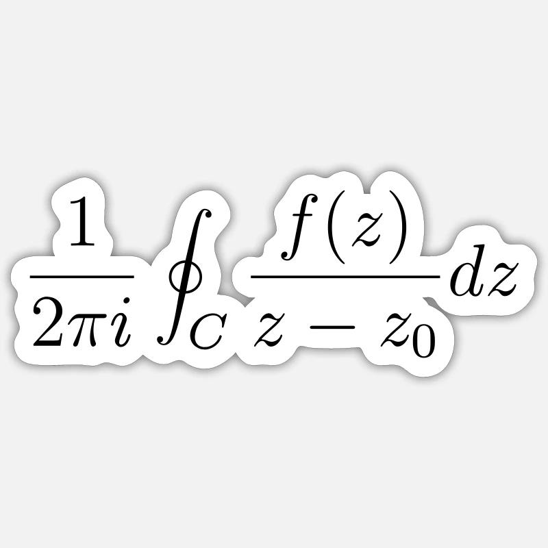 Cauchy Theorem - Sticker size S (10 x 10 cm) - white matte