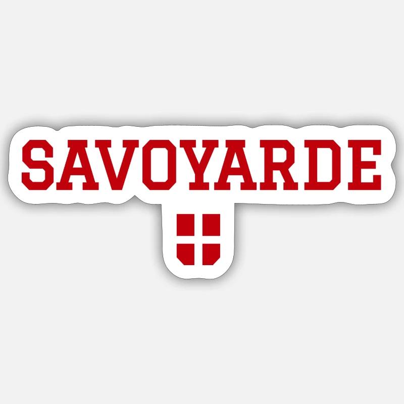 Savoyarde Drapeau Savoie Sticker taille S (10 x 10 cm)