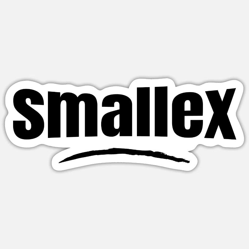 smallex - Sticker taille S (10 x 10 cm) - blanc mat