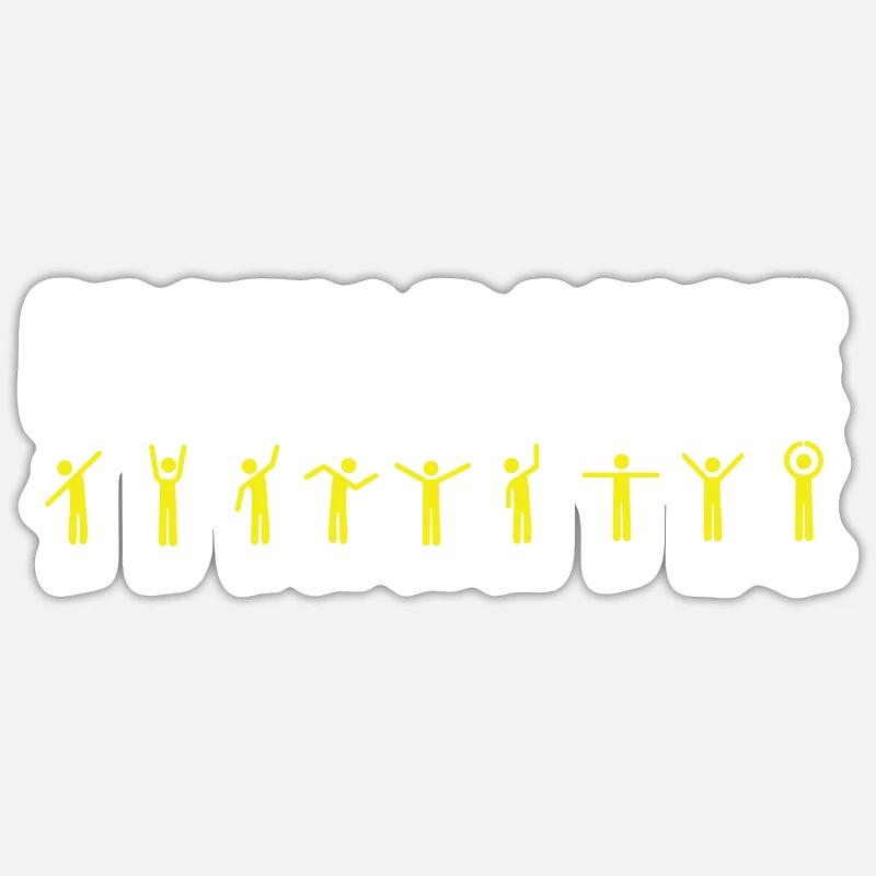 Math Dance. Mathematischer Lehrer Gift - Sticker Größe S (10 x 10 cm) - Mattweiß