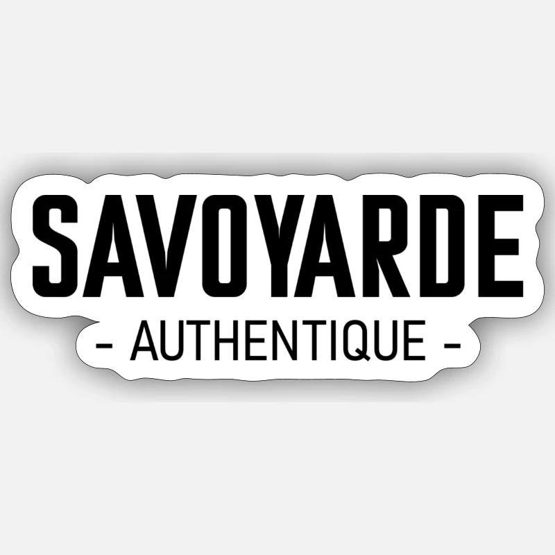 Savoyarde authentique - Sticker taille S (10 x 10 cm) - blanc mat