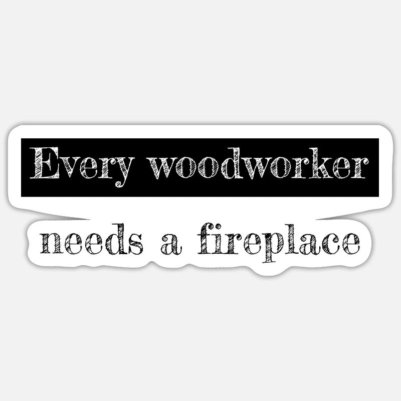 carpenter work tshirts carpentry Sticker size S (10 x 10 cm)