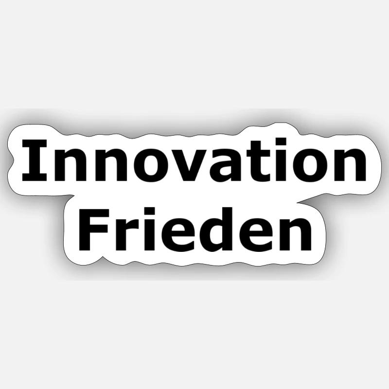 Frieden - Sticker Größe S (10 x 10 cm) - Mattweiß
